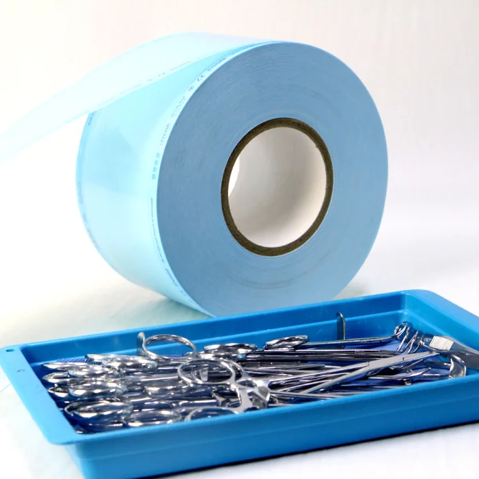 all size medical grade flat reels roll customized heat sealing sterilization pouches