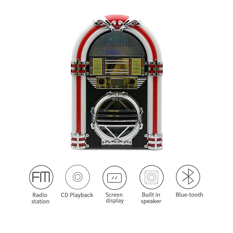 multifunctional wurlitzer Standing Digital w/built in speaker FM radio CD player and  retro jukebox machine