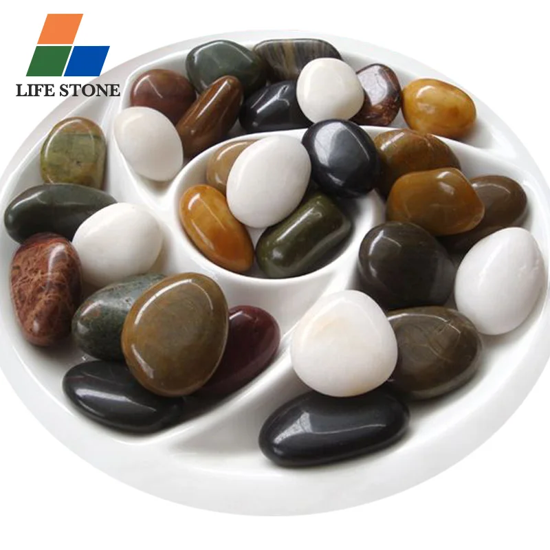 wholesale polished white natural stone pebbles grinding Cobblestone stone