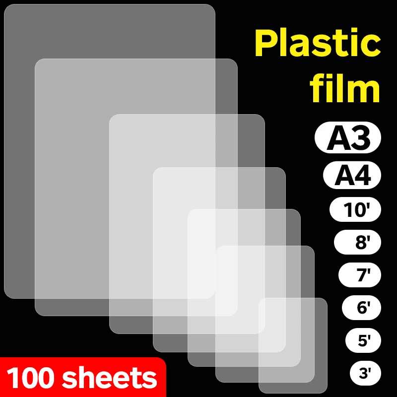 80mic 100mic 120mic A4 Glossy Hot Laminating Film Pouch Cheap PET Transparent Waterproof Thermal Lamination Film Pouch Wholesale