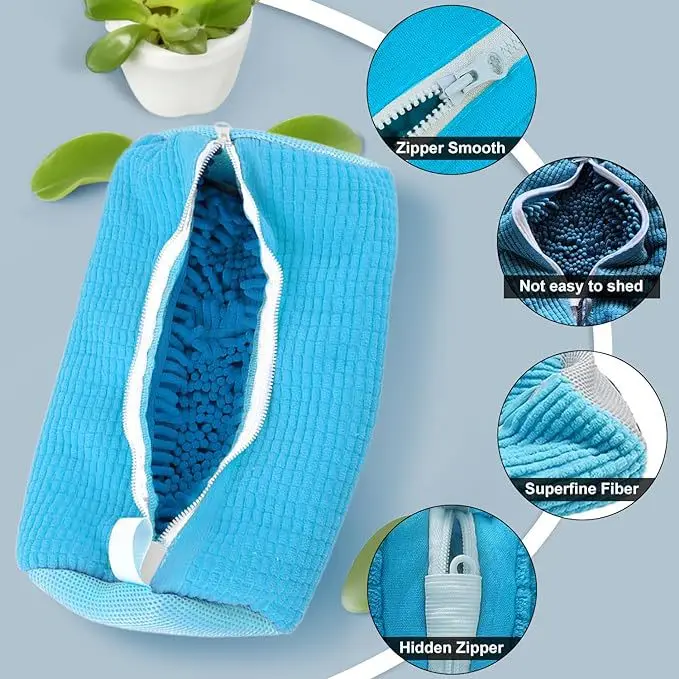 Shoes Laundry Bag Wash Bag For Washing Machine Premium Zipper Durable Plush Laundry Bag Adjustable Shoe Trees For Shoes Sneakers