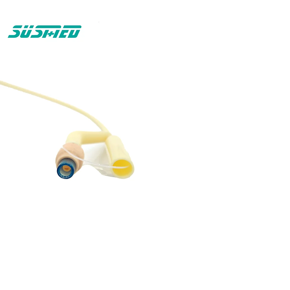 2-way single-use Medical disposable latex foley catheter with urethral balloon silicone coated pediatric foley catheter