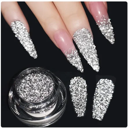 BOKO Private Label Crystal diamond powder Micro diamond flash reflective high-gloss spar glitter nail art BRL-100/101