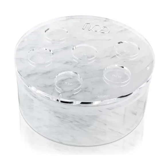 Оптовая продажа с фабрики Lucite Matzah Box - U блестящей золотой и серебряной
