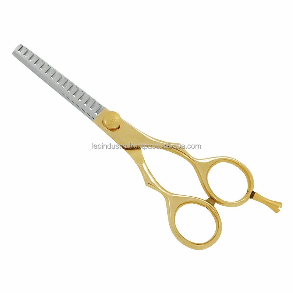 Elegant Golden Thinning Barber Scissor