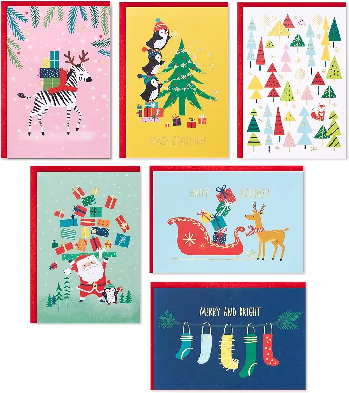 Wholesale High Quality Birthday Holiday Christmas Greeting Card Christmas Gift Decorations Card For Holiday Home Party