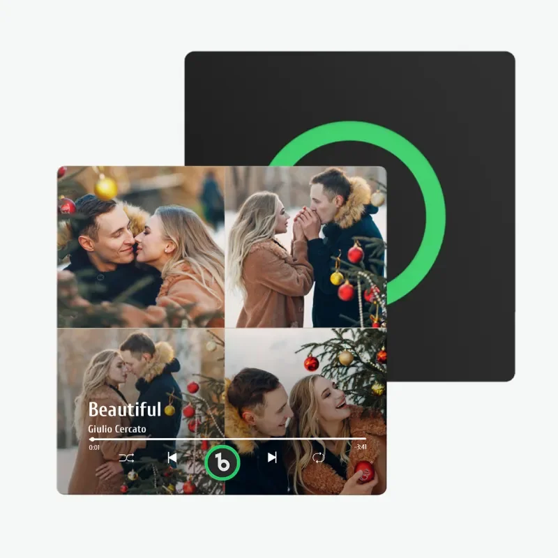 Bulk Factory DIY Album Music 10*10cm Fridge Magnet Purchase Customized Magnetic Fridge with Music Machine