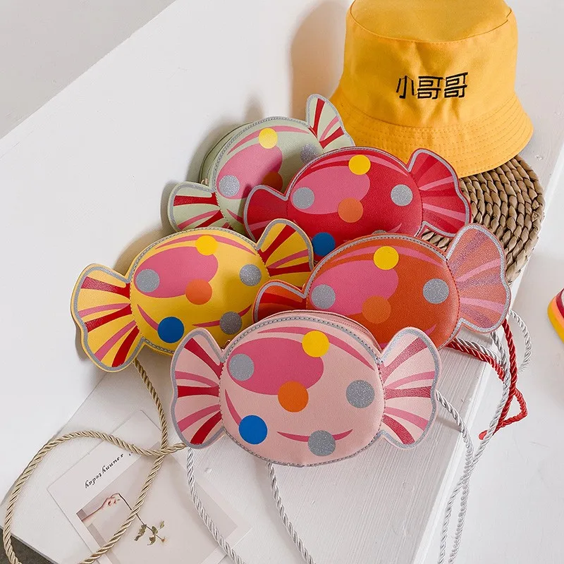 Из Китая недорогая легкая Детская сумка из искусственной кожи на молнии через плечо красочная милая для детей