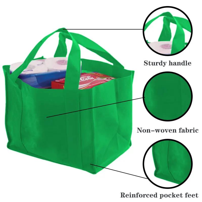Hot Sell Product Eco-friendly Quilt Storage Rpet Non Woven Grocery Bag Reusable Pp Laminated Non-woven Shopping Bags With Logos