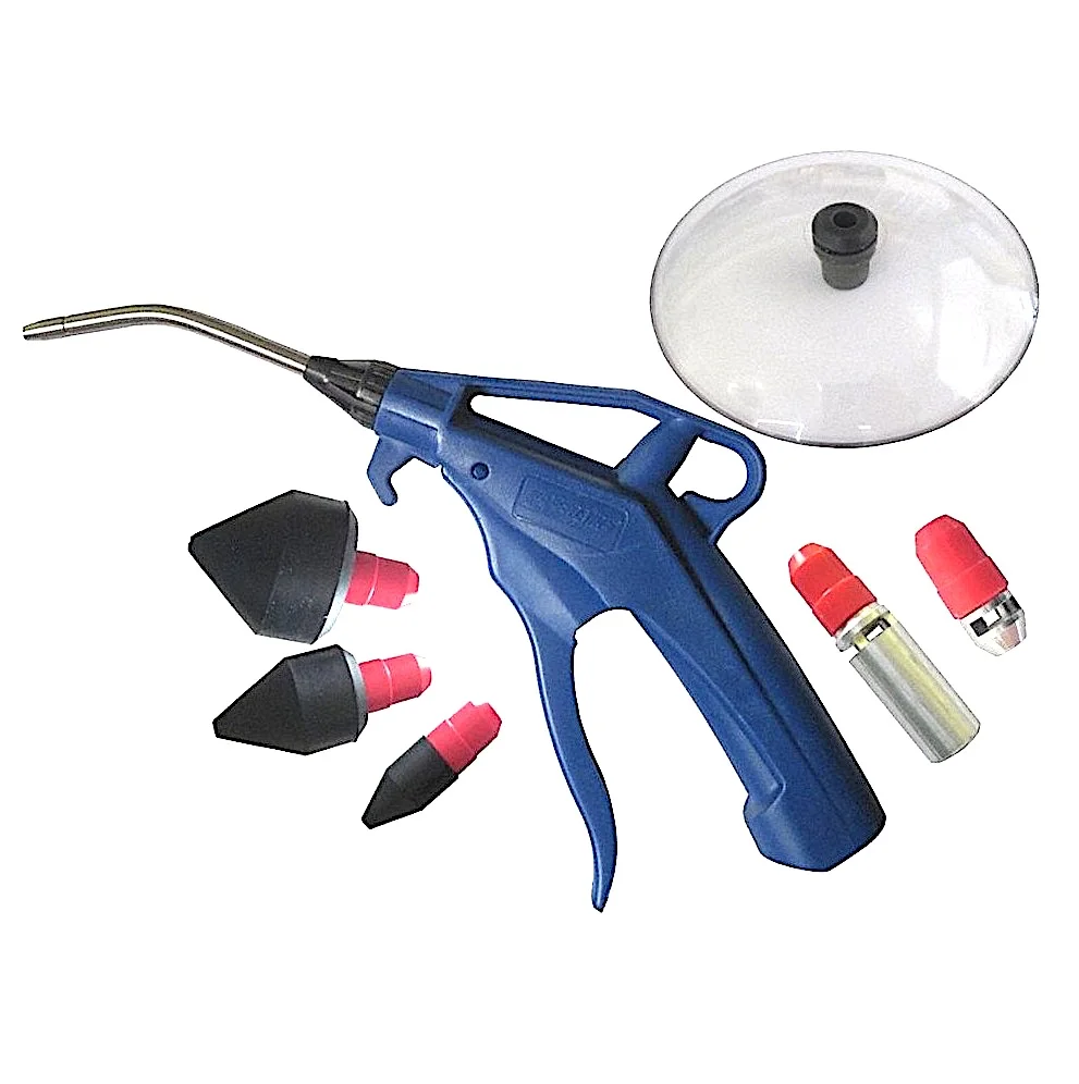 TY96017KA Tarboya 8 PCE SAFETY AIR BLOW GUN KIT, NYLON BODY 115MM LONG STAINLESS STEEL NOZZLE