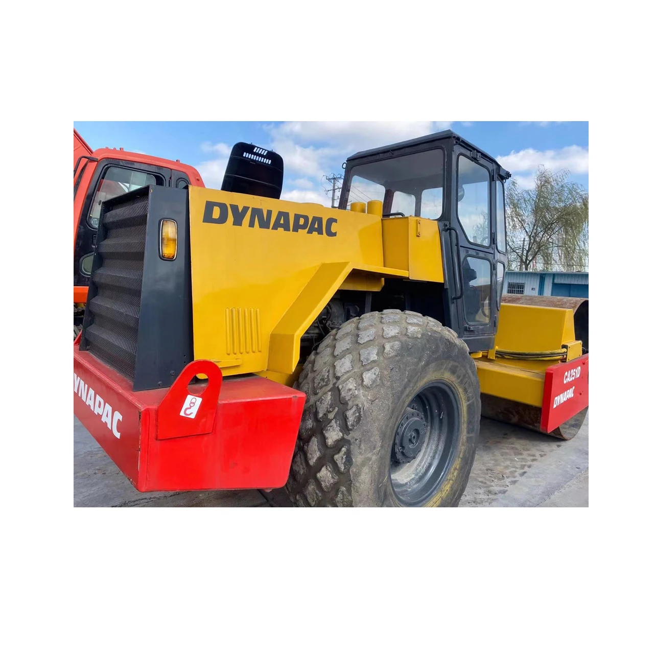 Использованный Dynapac CA251D уплотнитель дорожный ролик одиночный стальной роликовый станок одинарный барабанный Германия