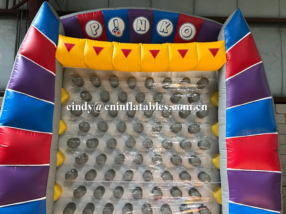 Большая игра Plinko надувной мяч 9x9x10 футов «стреляющий бросок» гол для детей и взрослых
