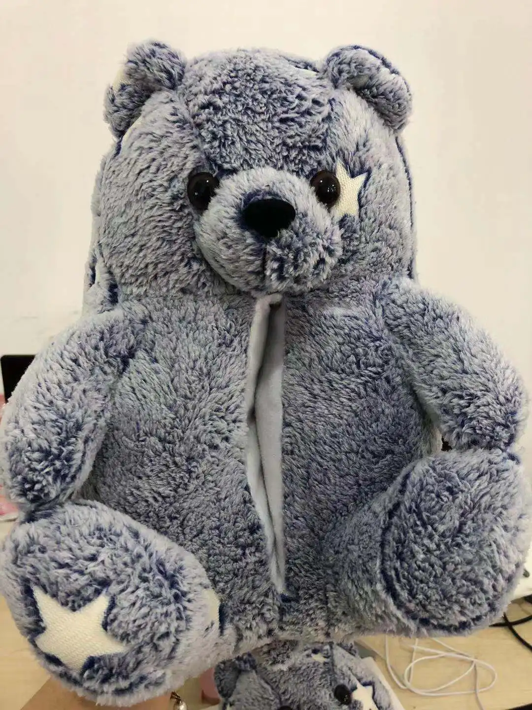 Order 3 Ship 5 high quality thick glow teddy bear slides warm fur indoor slippers best selling with high delivery speed