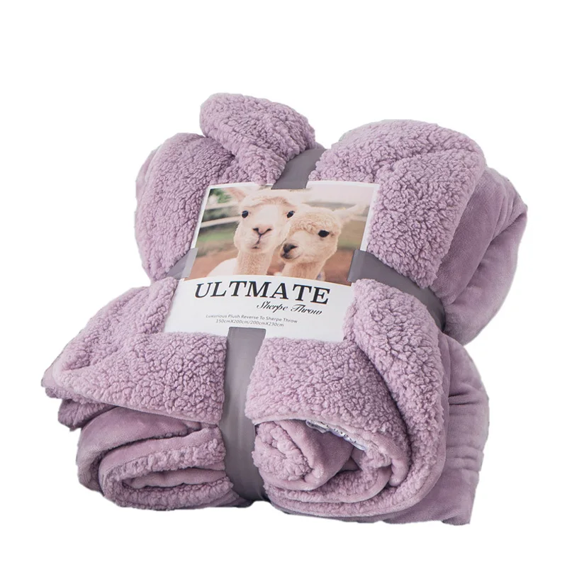 Hot selling throws blanket for sofa sherpa throw blankets fleece