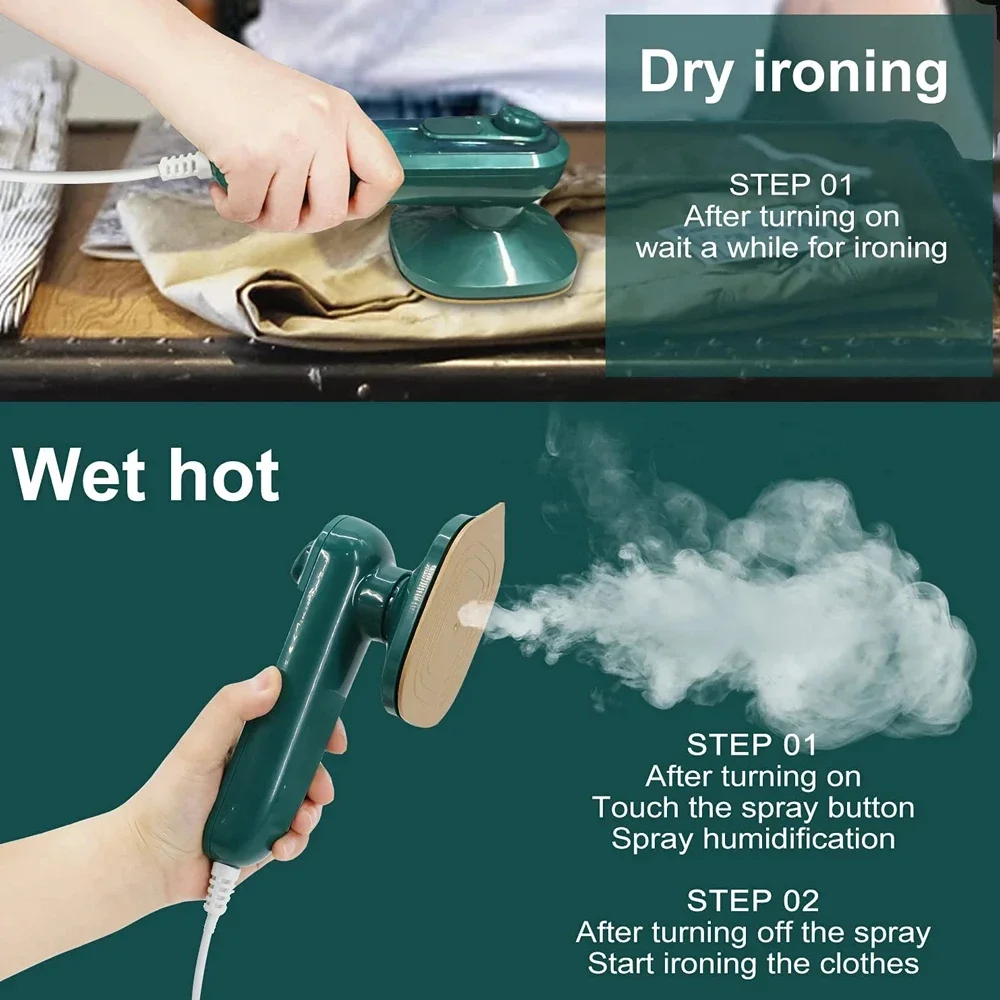 hot sales electric flat ironing machine portable handheld professional micro Rotating steam iron travel mini iron for clothes