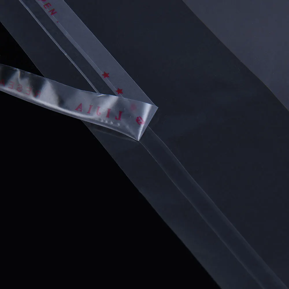 Custom 2.2-2.5micron Transparent Plastic OPP Bags with Self Adhesive Packaging Bag