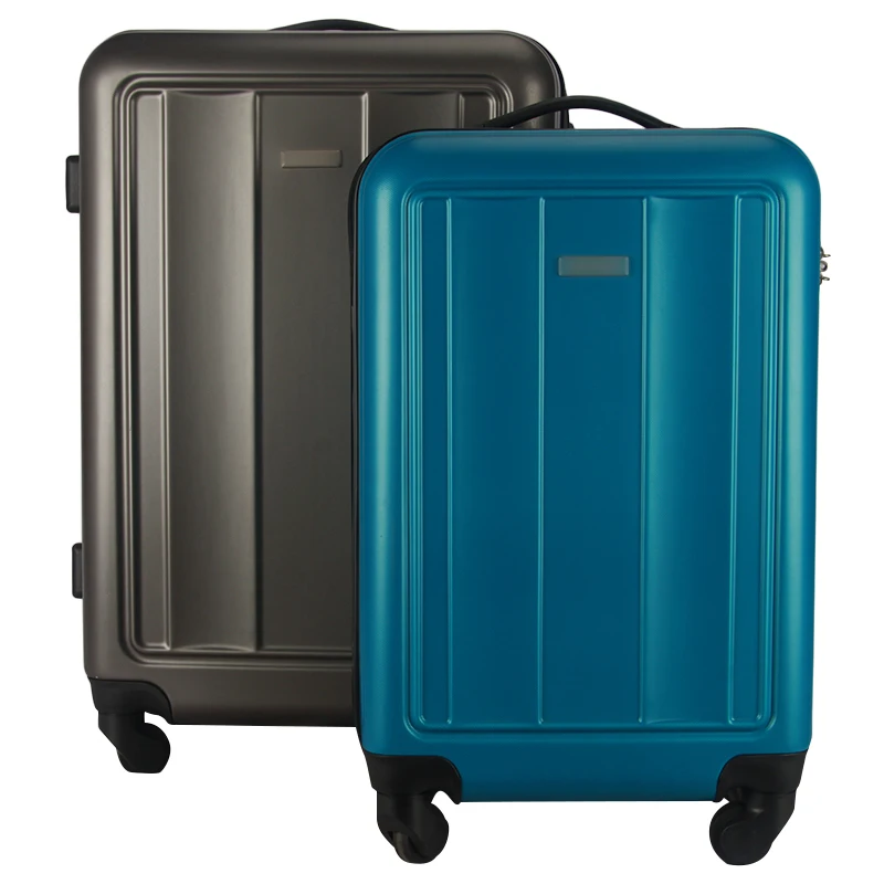 Wholesale business traveling plain color spinner wheels hard shell 3 piece abs luggage bag sets with spinner wheels