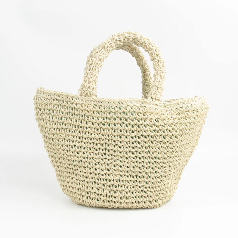 Manufacturer customized large capacity straw woven fashion handbag