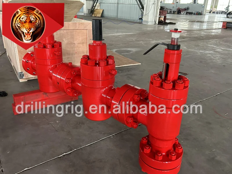 Tigerrig API 6A high pressure manual hydraulic adjustable choke valve on the choke manifold petroleum oil equipment