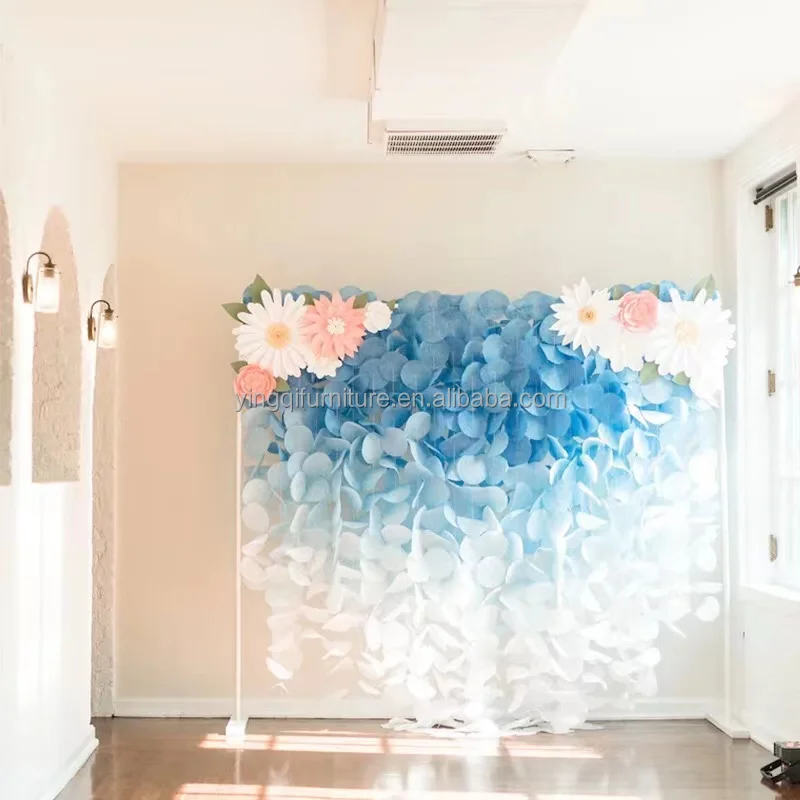 Fancy  and Beautiful  Original Crepe paper patterned  for birthday party or wedding background decoration art wall