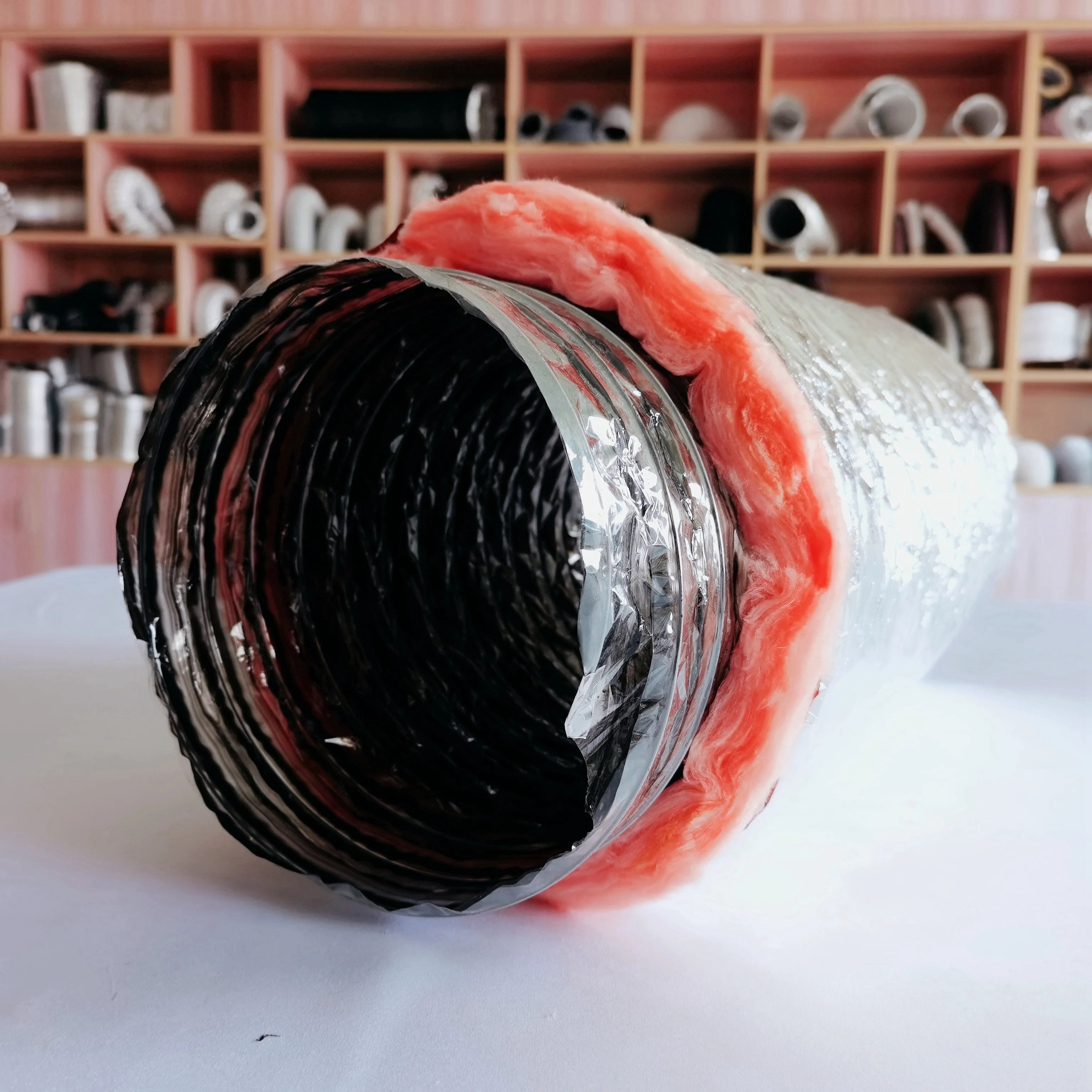 air conditioner ducting AIR DUCT MADE BY UL2818 GREEN GUARD FIBERGLASS flexible ducting