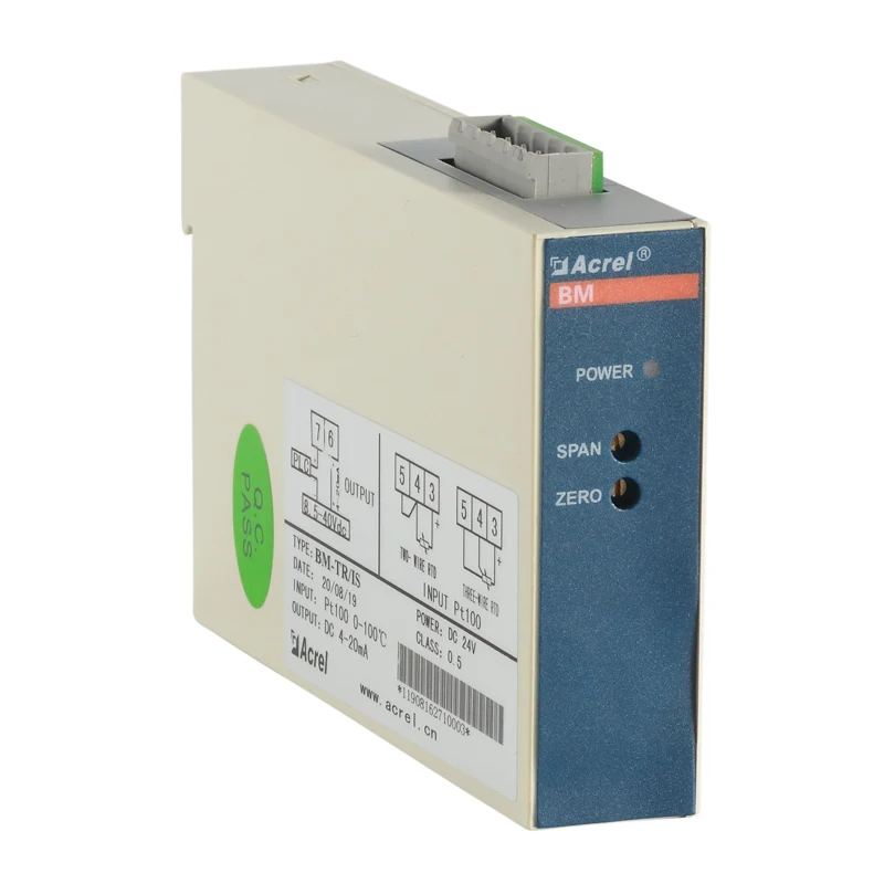 Acrel BM-R/IS Potentiometer isolator powered by output input 0-100/1K/5K output  4-20mA TS35 rail mounting
