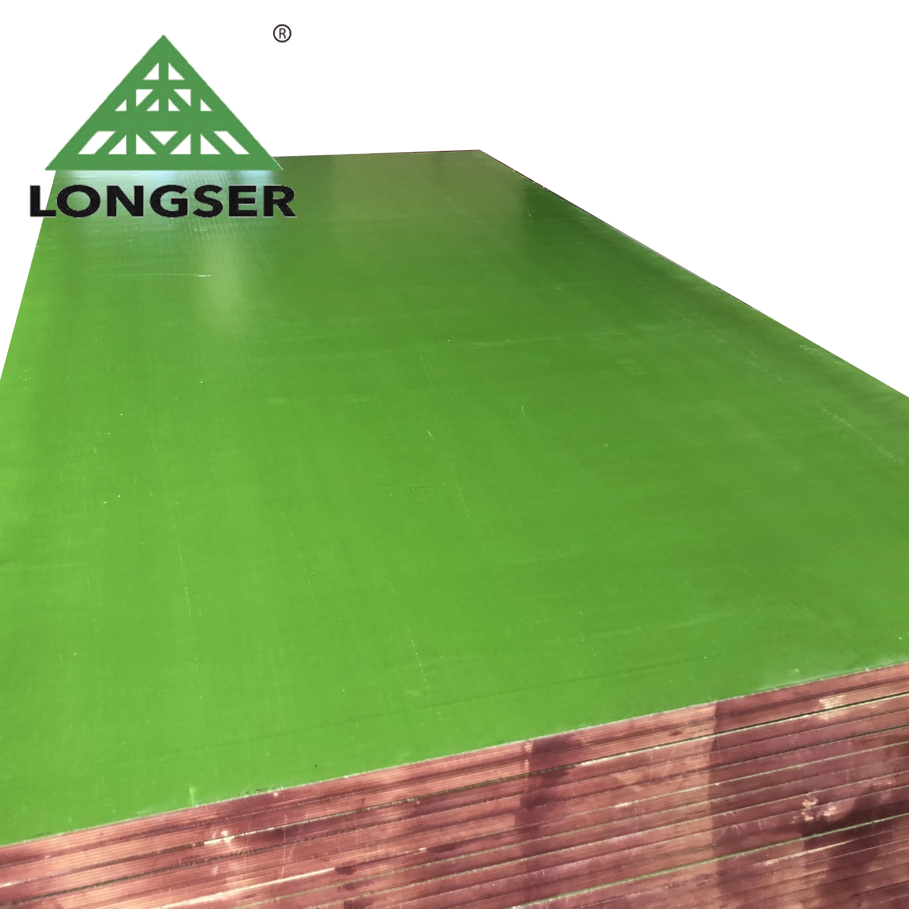 Phenolic Glue 15mm 18mm Plastic concrete formwork / Plastic Coated Plywood Sheets