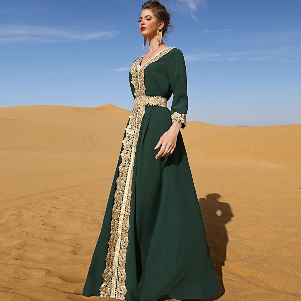 Oem Wholesale Turkish Cheap Price Fashion Middle East Islamic Clothing Muslim Evening Dress