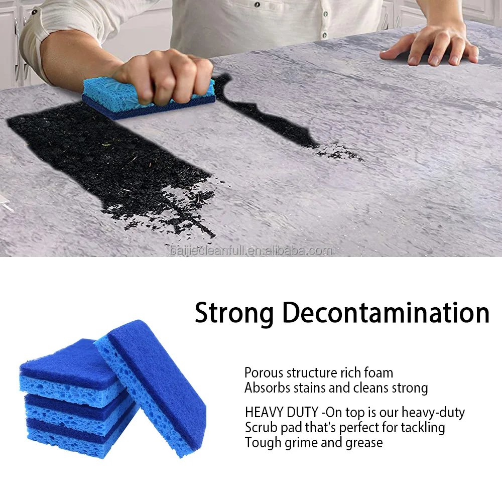 Cellulose Sponge Wholesale Biodegradable Sponge Kitchen Cellulose Sponge Scouring Pad Cellulose