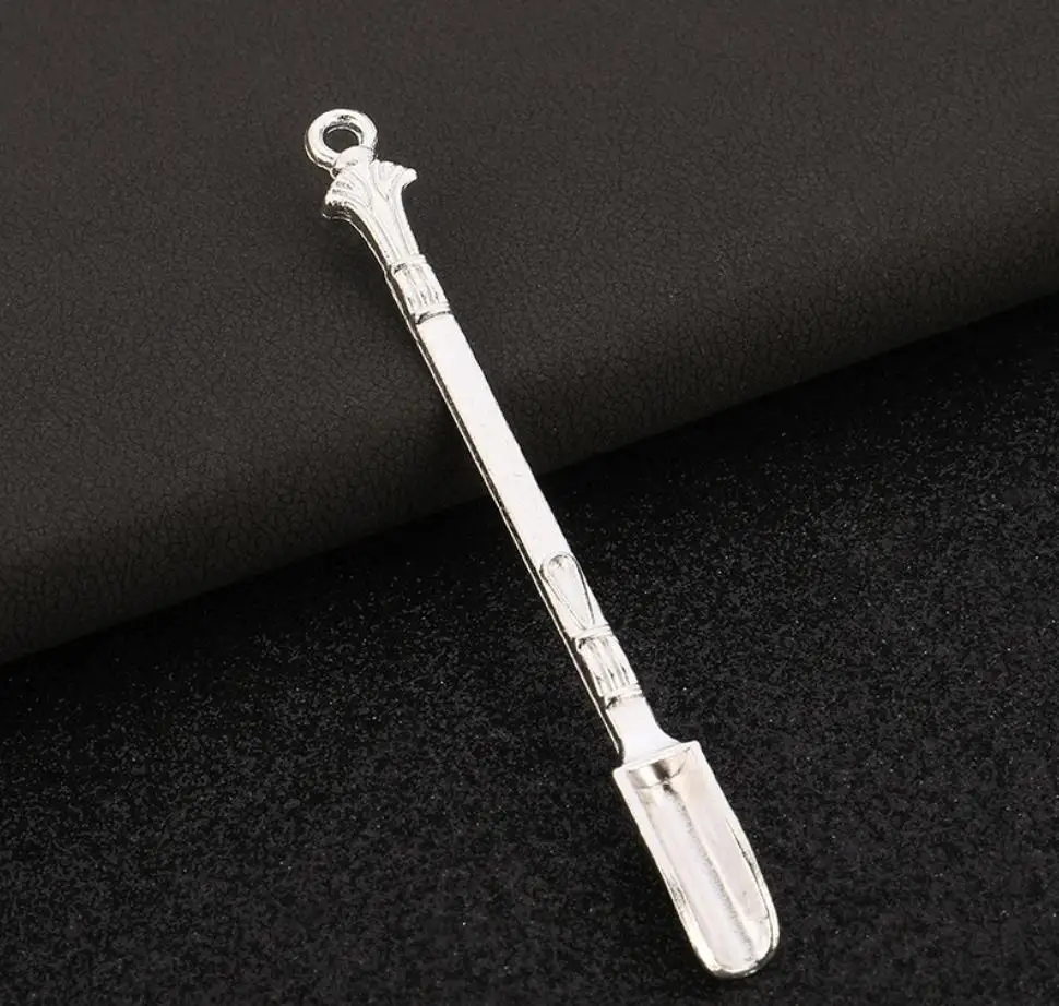 Mini Tool Stainless steel spoon portable Key Chain For Cleaning smoking spoon tools