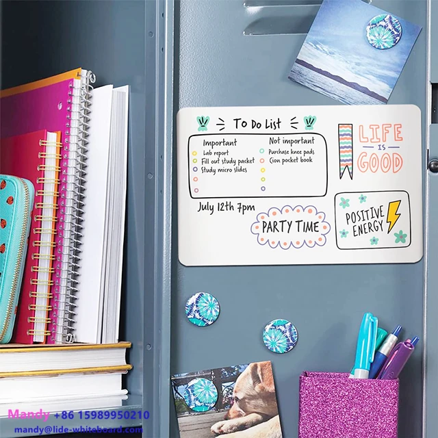 Soft Magnetic Marker Board PET Children Wall Sticker Foldable magnet dry eraser whiteboard