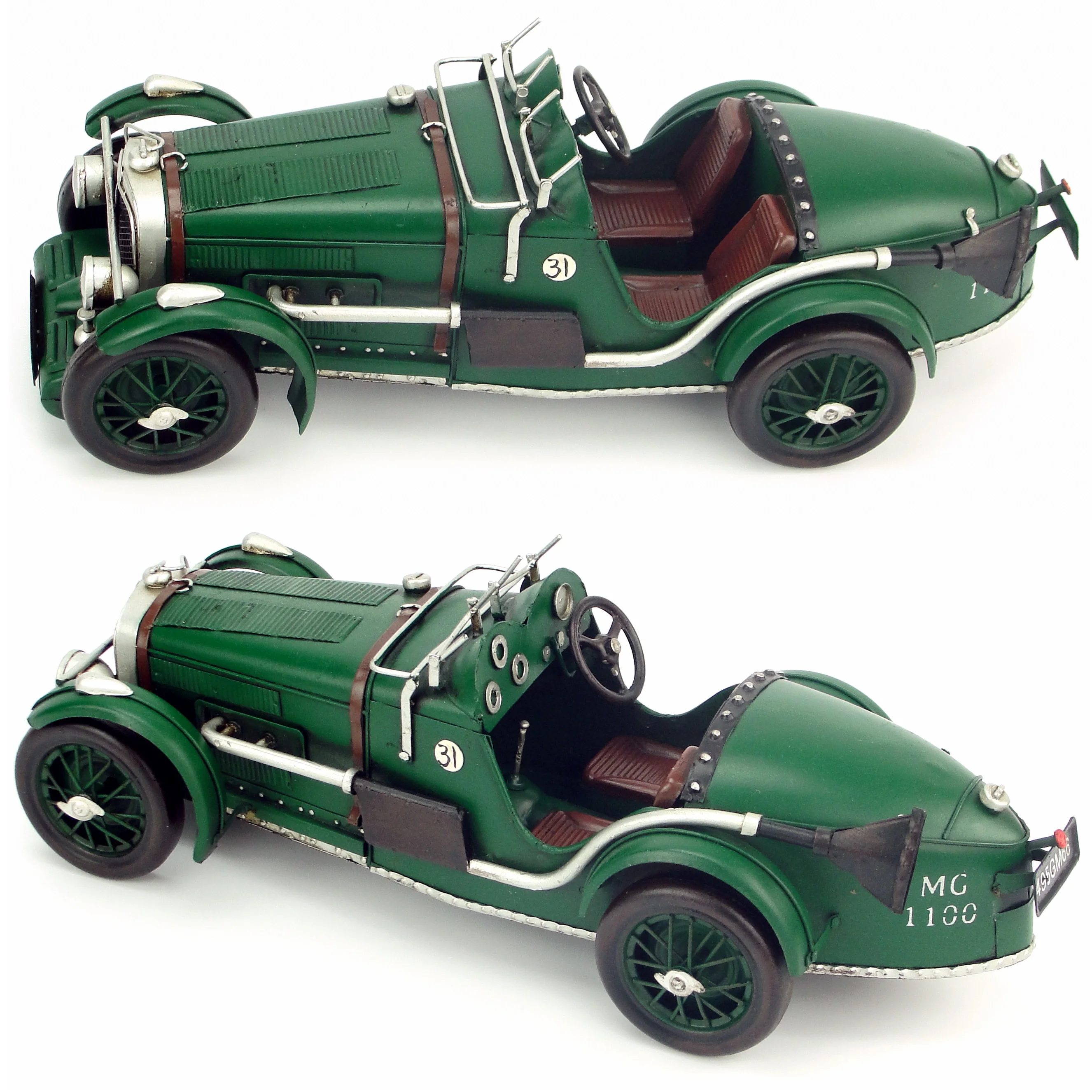 Высокое качество Лидер продаж американский Ретро Железный искусство 1933 мг Grand Prix спортивный автомобиль классический украшение для дома подарок ручной