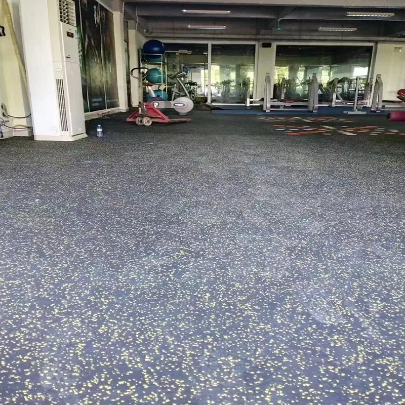 Sports Floor Manufacturer High Density Non Toxic Gym EPDM Rubber Flooring Rolls Tiles Equipments Mat for