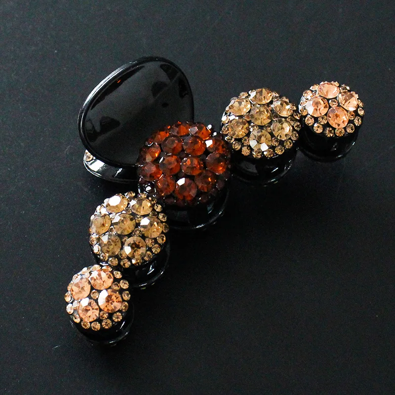 Crystal Hair Claws Colorful Shiny Hairclip Barrettes Women High Quality Hair Clip Rhinestone Hairpins Hair Accessories