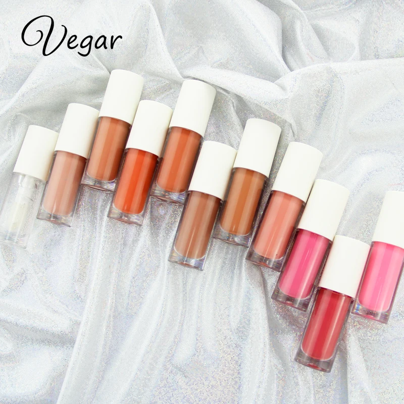 Women cosmetic wholesale nude lip gloss custom lipgloss
