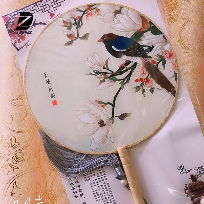 Wholesale Blank Sublimation silk round fan
