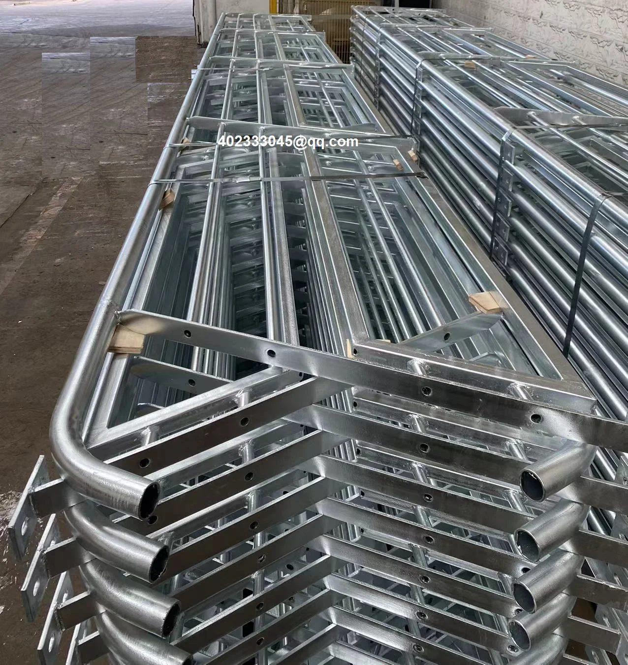 Outdoor galvanized stainless steel balustrade stair handrail railing