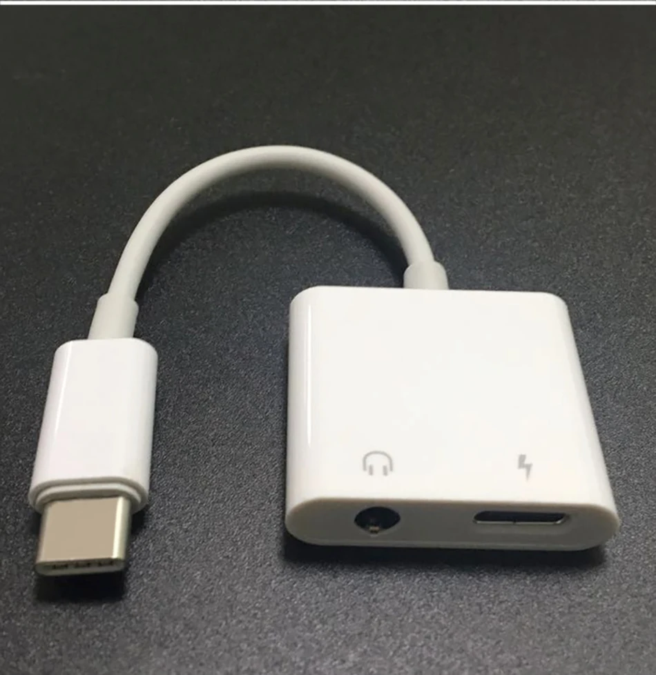 USB Type C Jack 3.5mm Earphone Adapter Listening Calling Audio PD Cable Connector Type-C Adapter