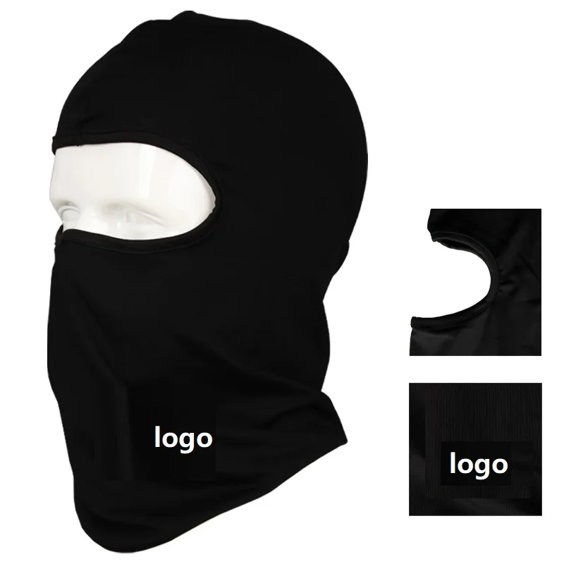 Custom Print Logo Polyester Balaclava Multicolor Windproof Motorcycle Hat Cycling Tactical Face Ski Masks