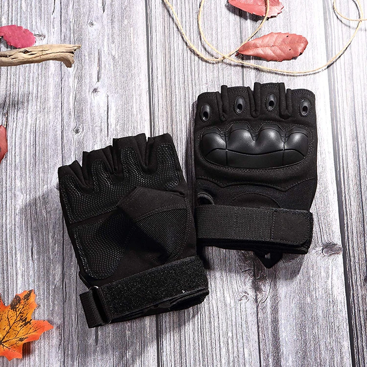 Cut Prevention Breathable Durable Army Half Finger Tactical Fingerless Military Gloves
