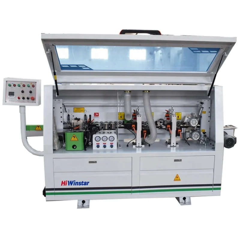 MF320 woodworking machinery wooden door cabinet MDF semi automatic edge banding machine