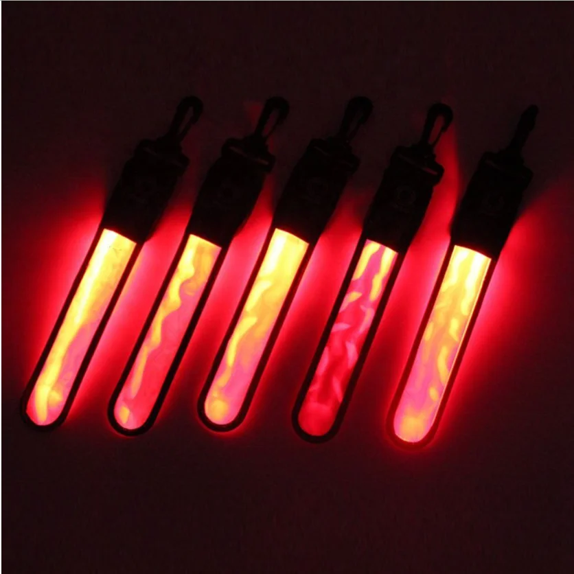 Custom Logo LED  Schoolbag Safety Reflective Hanger Backpack Hanging Lights Luminous Armband Arm Belt Band LED Reflective Light