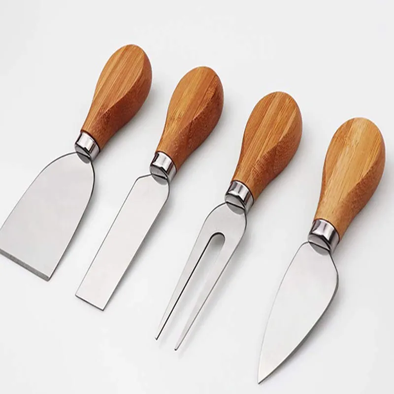 Разделочная доска с бамбуковым сыром, набор столовых приборов, разделочная доска с бамбуковым сыром