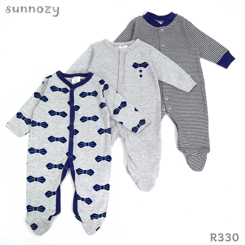 Buy one get three Wholesale of baby autumn pure cotton sleepsuit, foreign trade package, newborn baby clothing set