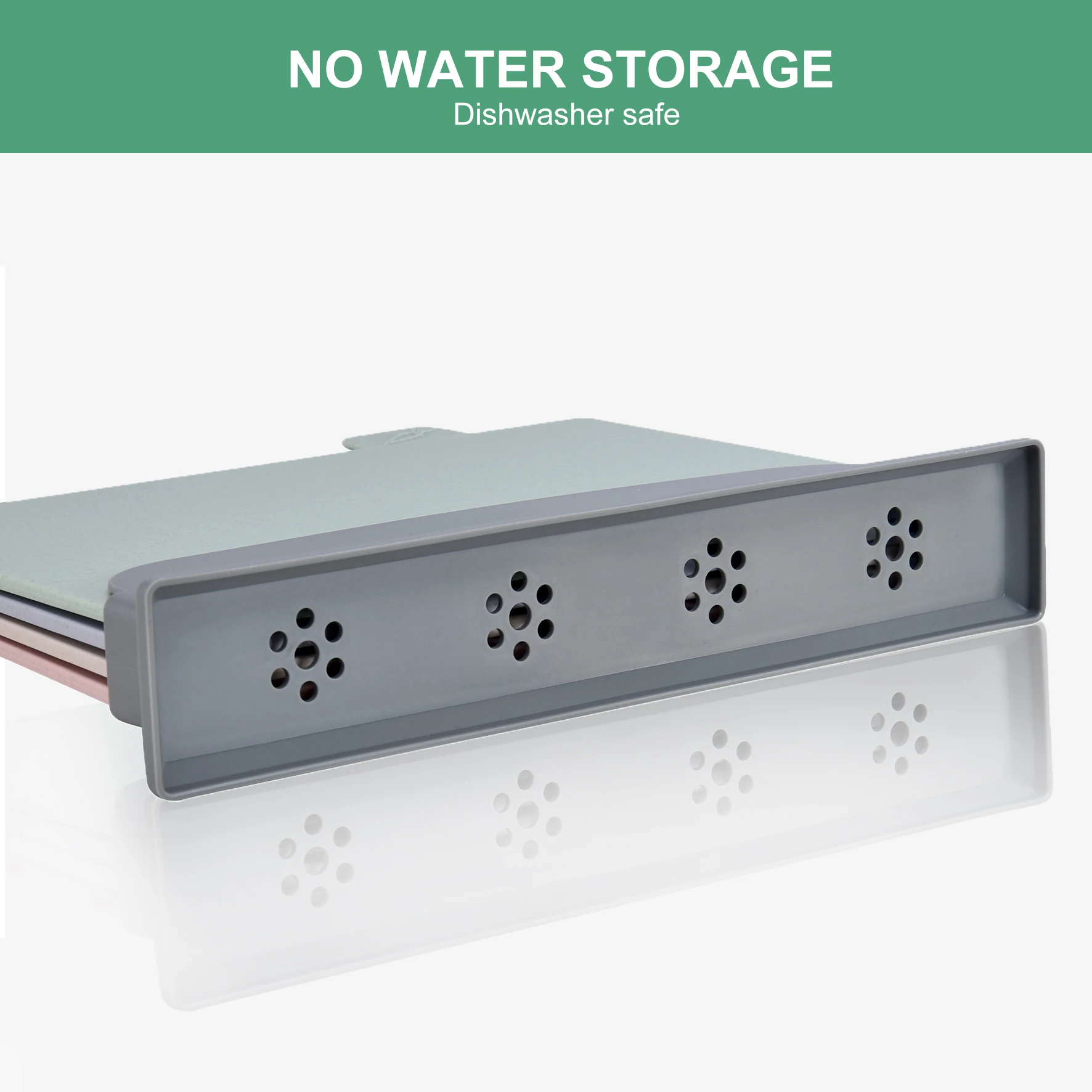 4 PCS Wheat Straw Plastic Chopping Board Set Raw and Cooked Food Cutting Board Non-slip Chopping Board with Storage Holder