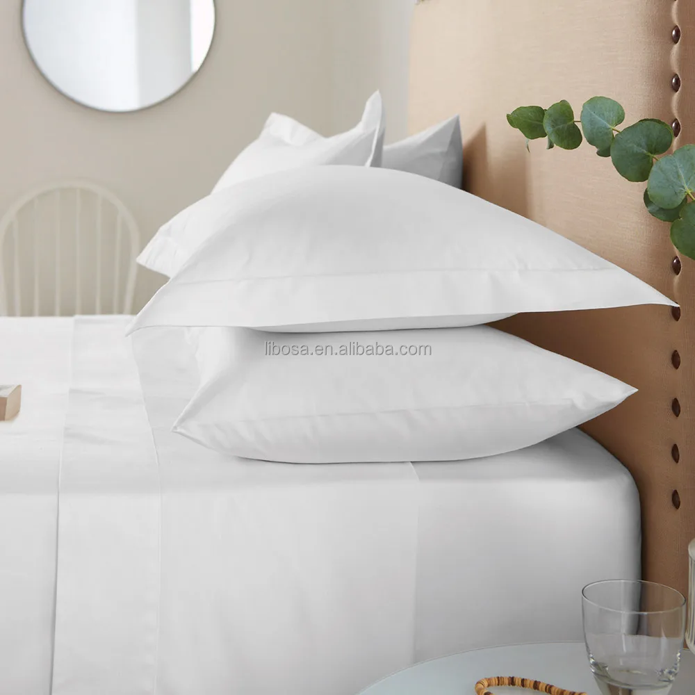 white polyester/bedding/bed pillow  home used pillow sham pillow protector