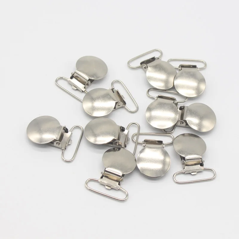 Оптовая продажа, 25 мм круглый зажим для соски, высококачественный Регулируемый зажим для одежды