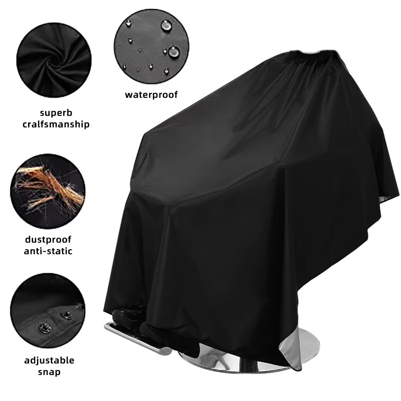 Waterproof Hair Cutting Fabric Hairdresser Cape Apron Custom Barbershop Queue Barber Wet Towels Gown for Men Hairdressing