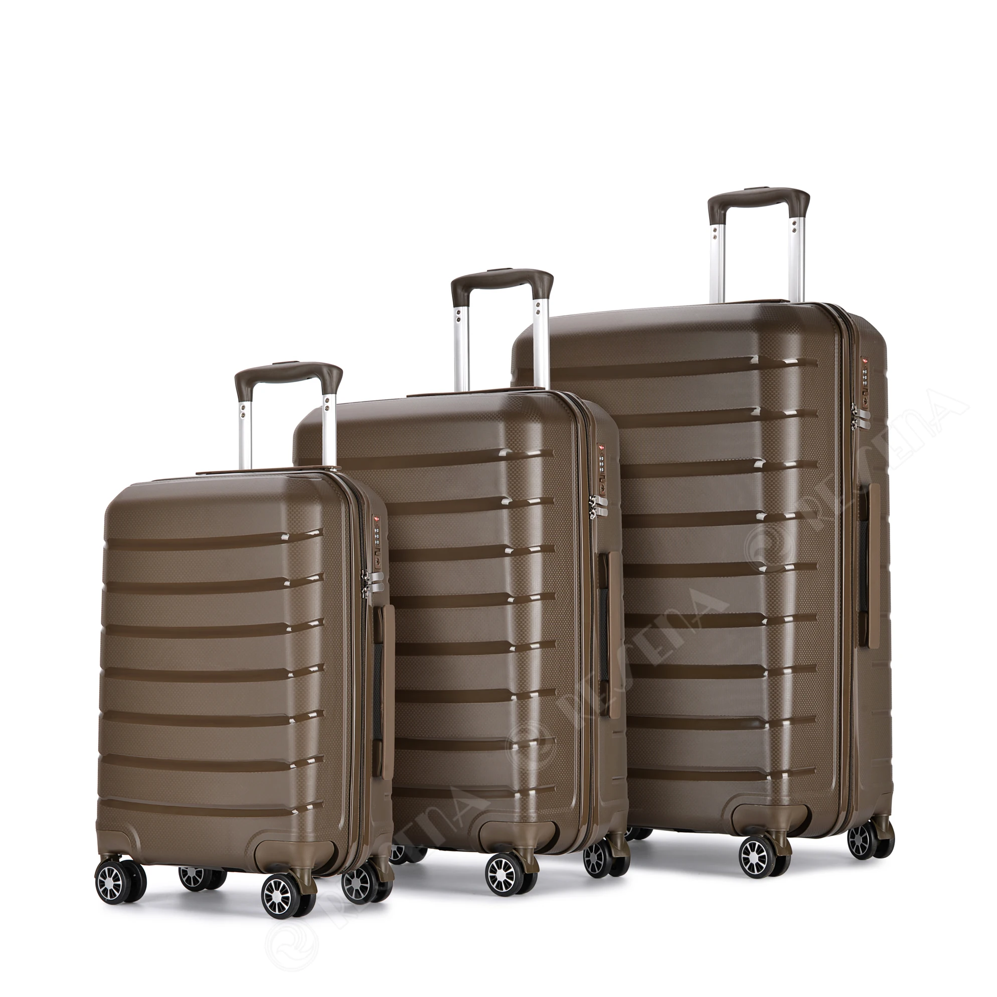 New Type Wholesale OEM/ODM Trolley Bag 3 pcs Airplane Hard Shell Cheap Travel PP Luggage Set