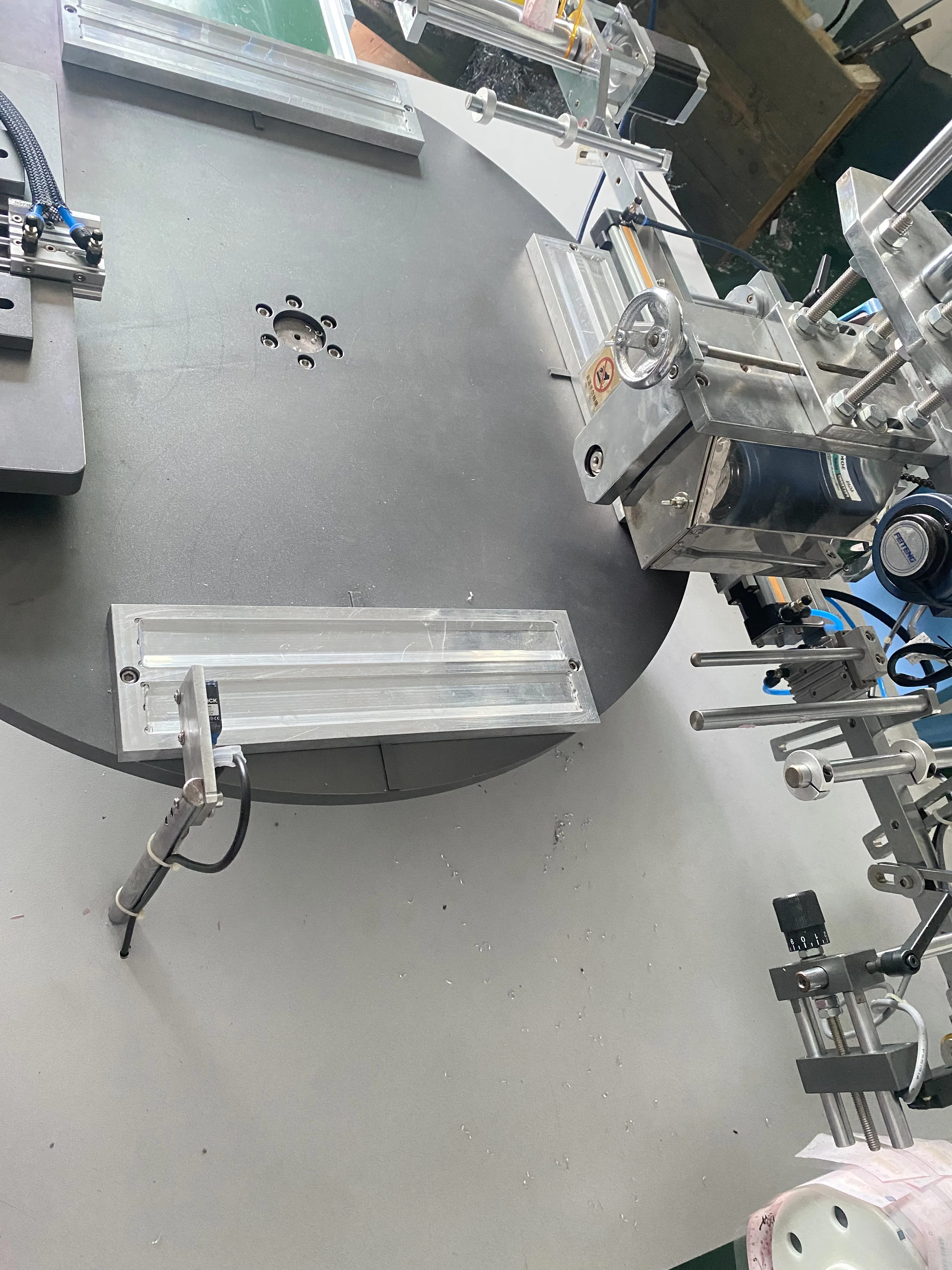 4 Station Plastic Ruler Thermal Heat Transfer Machine Automatic for Plane Product Control Panel